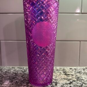 Starbucks Iridescent Purple Faceted Tumbler